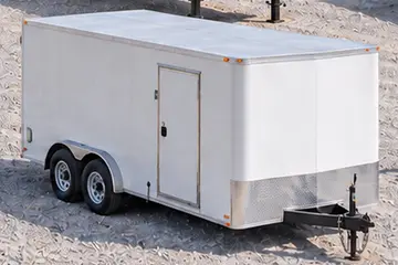 Mike's enclosed trailer