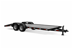 Illustration of an open car hauler trailer